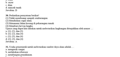 35 Contoh Soal IPA Kelas 4 Semester 2 Lengkap Beserta Jawabannya HAL 5