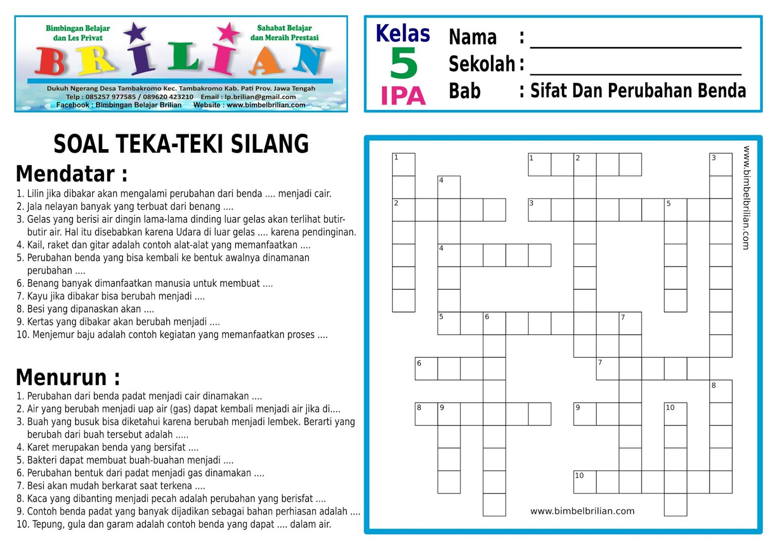 Teka Teki Silang Ipa Dan Jawabannya Dalchaebi Teka Teki Silang Ipa Dan Jawabannya Dalchaebi