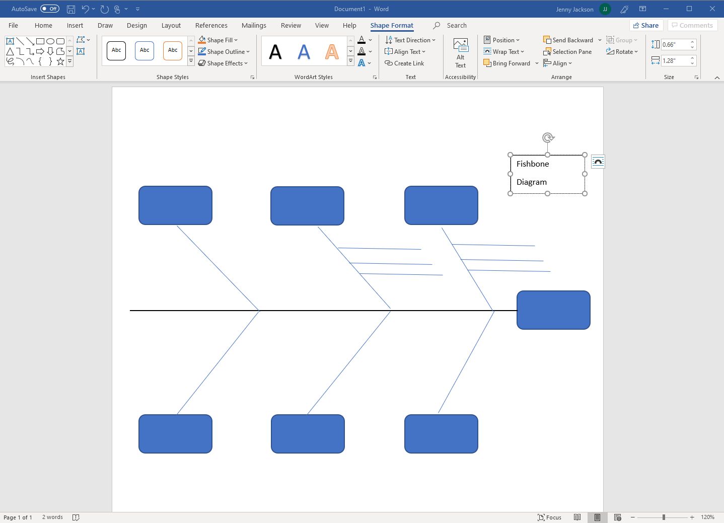 Cara Membuat Fishbone Diagram Di Word