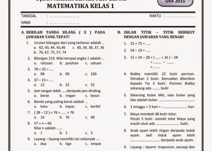 5 Bank Soal Kelas 4 SD Semester 1 Kurikulum 2013 STS 2026 Wajib Dicoba