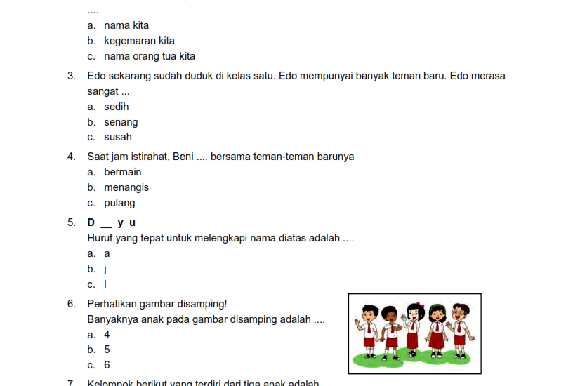 5 Contoh Soal Ulangan Semester 1 Kelas 2 SD Tema 4 Tahun 2026 Lengkap Kunci Jawaban