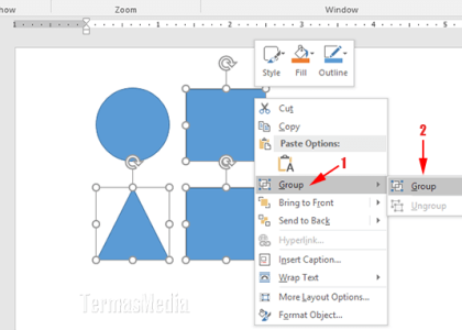 5 Langkah Grouping Gambar dan Tulisan di Word 2010 yang Jarang Diketahui