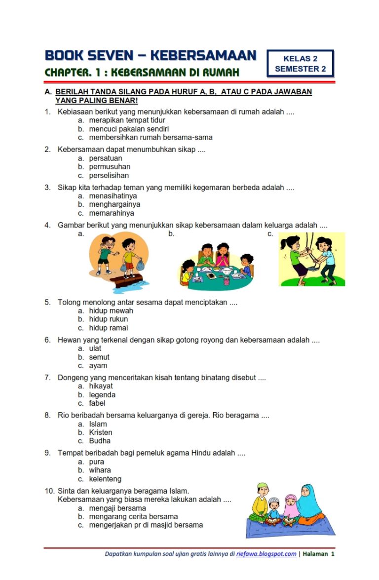 5 Latihan Soal Tematik Kelas 4 Tema 6 Subtema 2 ala Hanapi Bani yang Wajib Dicoba