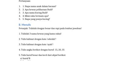 Soal Calistung Kelas 1 Tahap 2 PDF