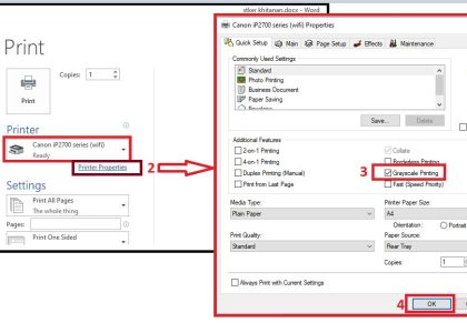 Ternyata Begini Cara Print Hitam Putih di Word 2013 Sambil Atur Posisi Kertas