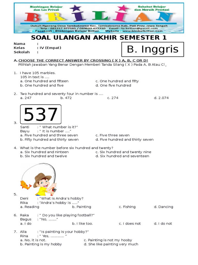 Ternyata Ini 5 Soal Kelas 4 Bahasa Inggris yang Sering Muncul di STS 2026