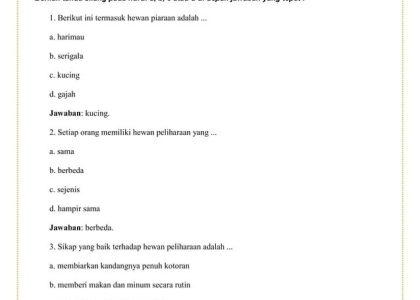 5 Fakta Mengejutkan Soal Tematik Kelas 2 Tema 2 yang Wajib Tahu Orang Tua