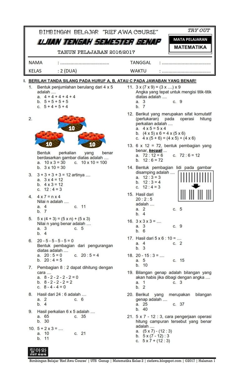 5 Rahasia Contoh Soal Matematika Kelas 2 SD Ternyata Bikin Anak Paham Tanpa Drama
