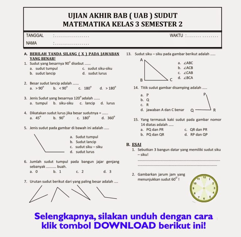 5 Rahasia soal semester 2 matematika kelas 3 sd yang Bikin Nilai Anak Langsung Naik Drastis