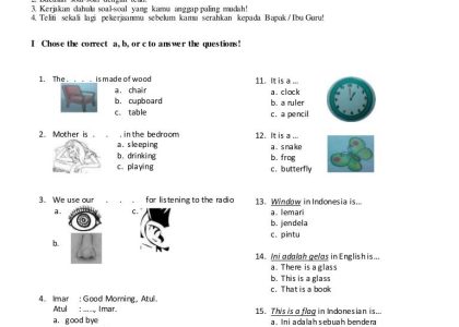 Akhirnya Terungkap Rahasia Soal Latihan Bahasa Inggris Kelas 4 Lewat 12 Ucapan Cina