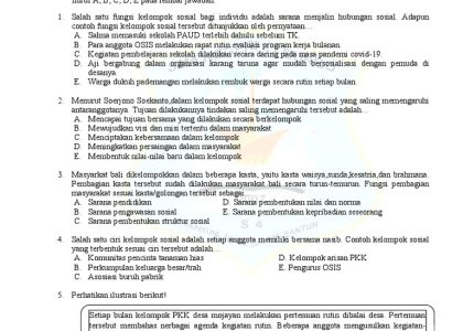 Sebelum Terlambat, Wajib Tahu 7 Contoh Soal Sosiologi Kelas X Semester 2 yang Sering Muncul