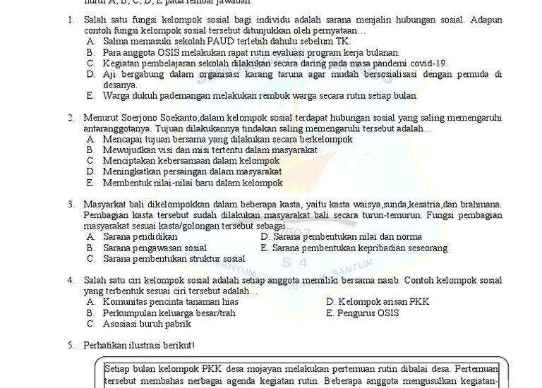 Sebelum Terlambat, Wajib Tahu 7 Contoh Soal Sosiologi Kelas X Semester 2 yang Sering Muncul