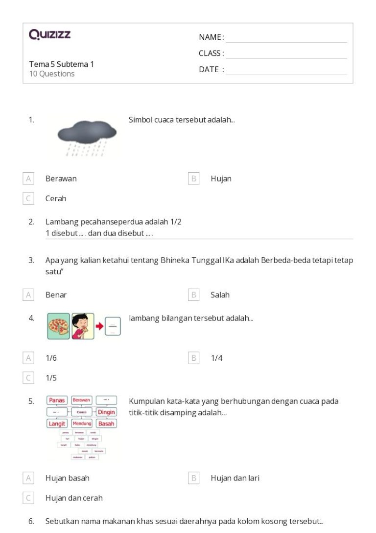 Ternyata Soal PH Kelas 5 Tema 4 Subtema 1 Ini Paling Dicari di Bimbel Brilian