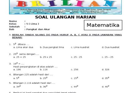 Wajib Tahu! Rumus dan Contoh Soal Akar Pangkat 2 Kelas 4 Lengkap