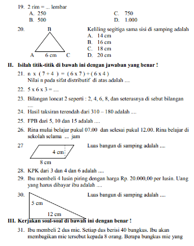10 Contoh Soal MTK Kelas 9 Semester 1 Kurikulum 2013 yang Sering Muncul di Ujian Akhirnya Terungkap