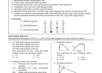 30 Contoh Soal MTK Kelas 11 Semester 1 SMK 2026 Lengkap dengan Kunci Jawaban TKA