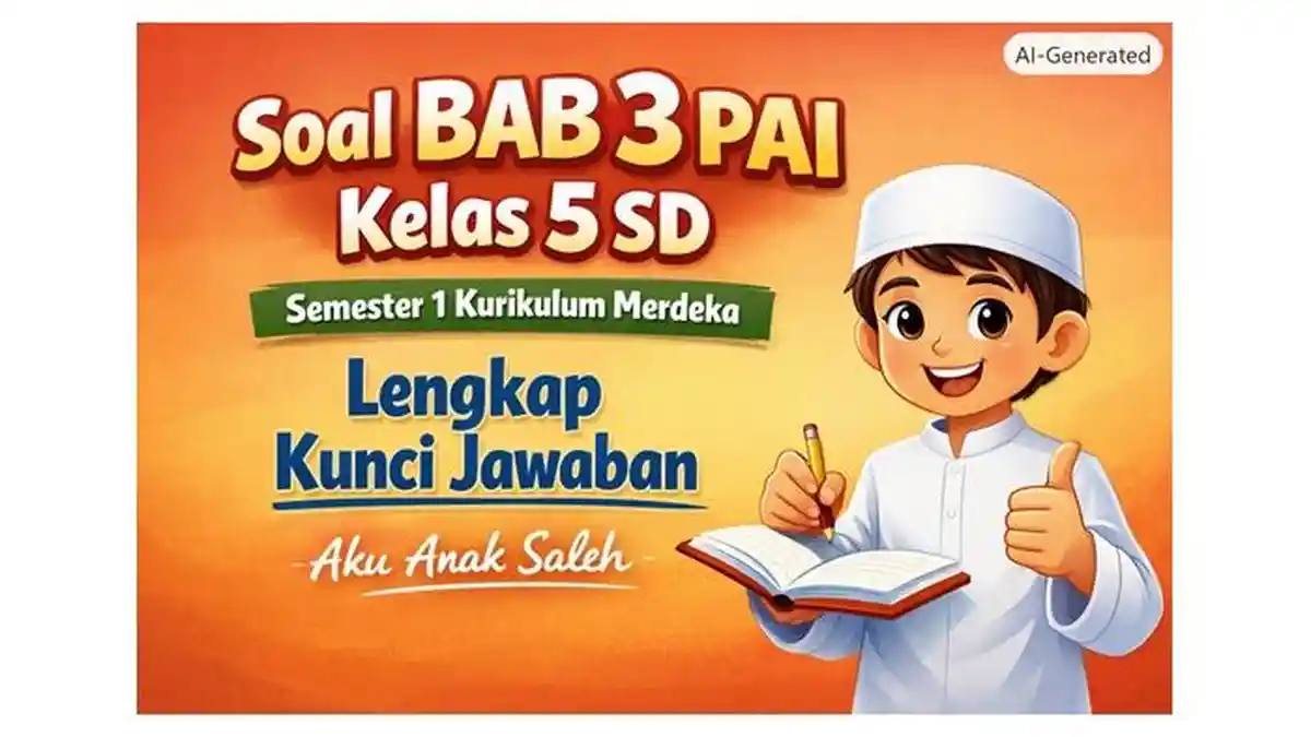 Soal BAB 3 PAI Kelas 5 SD Semester 1 Kurikulum Merdeka Lengkap Kunci