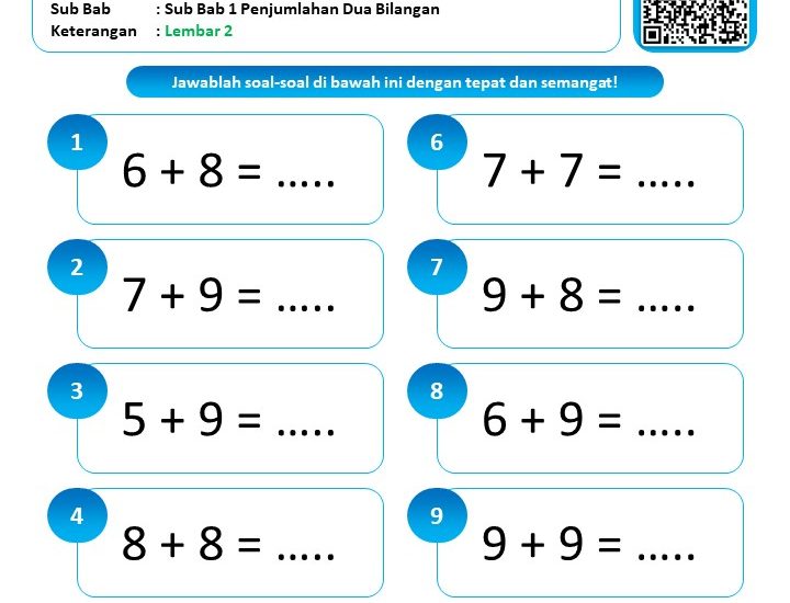Akhirnya Tersedia Kumpulan Contoh Soal Mid Semester Kelas 1 SD Matematika yang Wajib Dipelajari Siswa Sebelum Ujian
