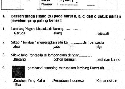 Contoh Soal Mid Semester 2 Kelas 1 SD Kurikulum 2013 Siap Cetak untuk Latihan Si Kecil Sebelum Ujian