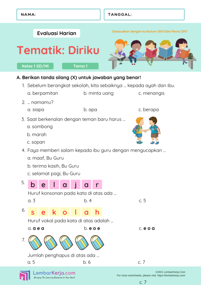 Ternyata Ini 5 Contoh Soal Mid Semester Kelas 1 SD yang Wajib Dilatihkan ke Si Kecil Sebelum Ujian