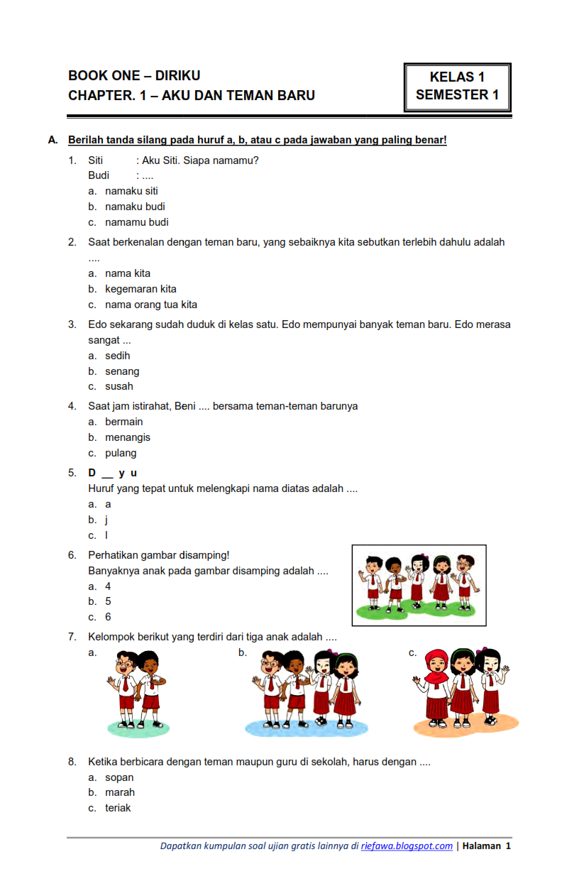Ternyata Ini 7 Latihan Soal Semester 1 Kelas 4 Tema 3 dan 4 yang Wajib Dikuasai Sebelum Ujian 2026