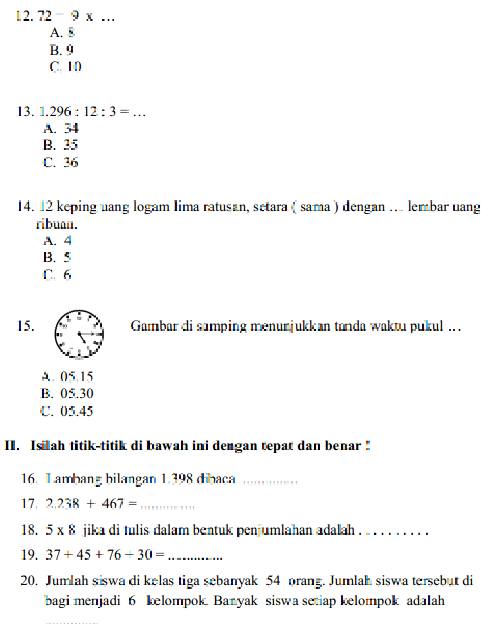 Ternyata Ini Kunci Sukses Latihan Soal SD Kelas 3 Semester 1 yang Jarang Diketahui Orang Tua