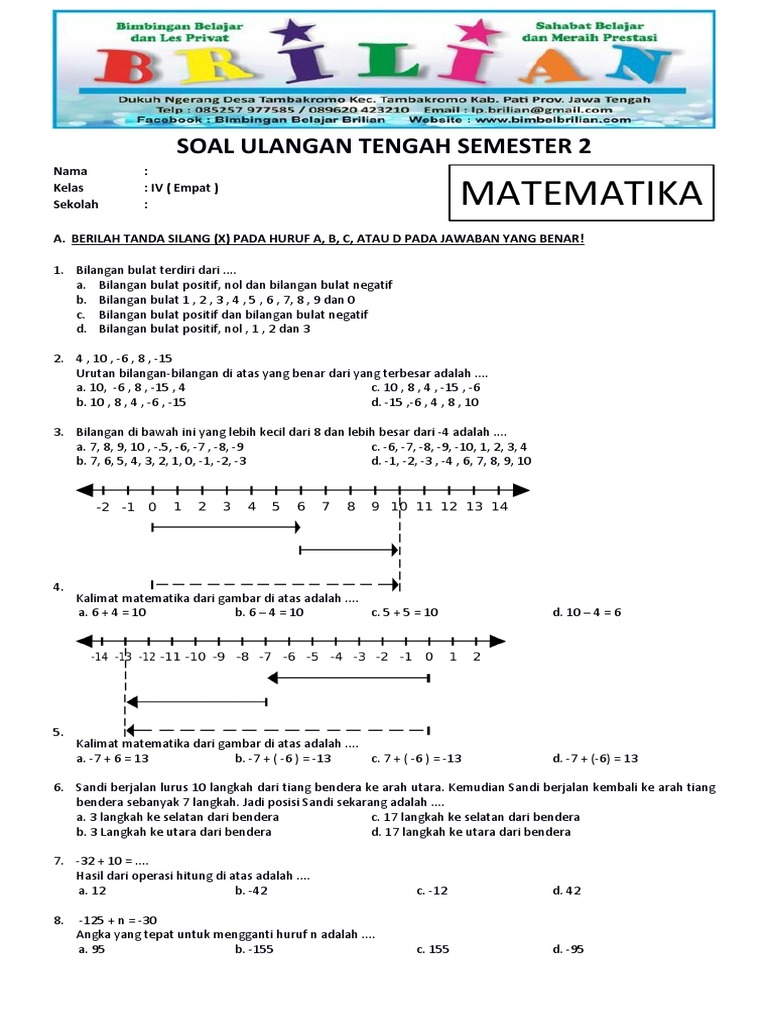 Ternyata Ini Rahasia Latihan Soal Matematika Kelas 4 SD Semester 2 PDF yang Membuat Anak Jago Hitung di 2026